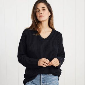 Jenni Kayne Cotton Cabin Sweater - Black Size Large